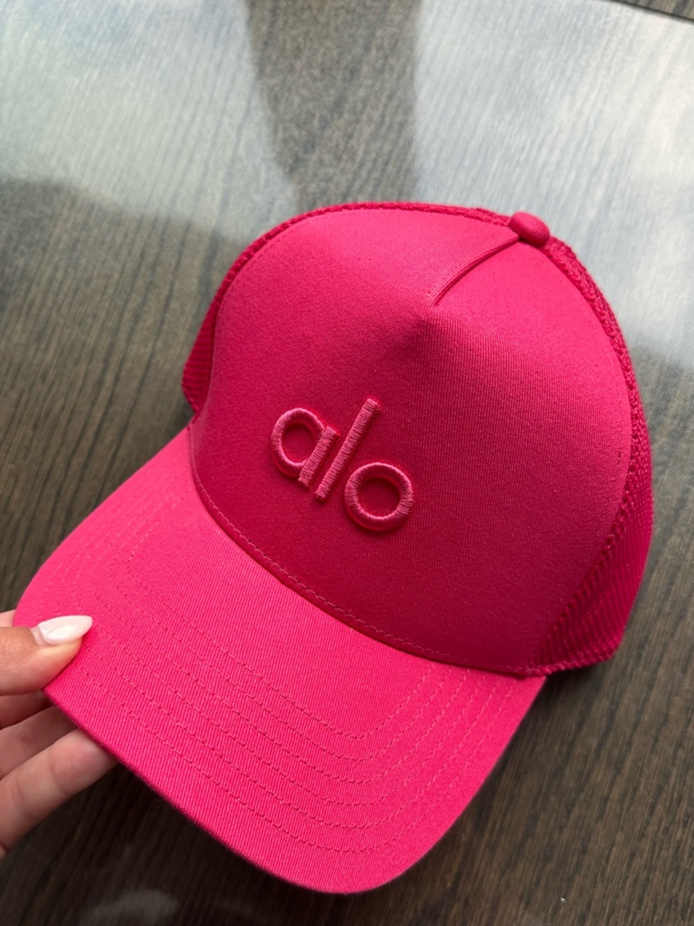 Alo District Trucker Hat - Pink Summer Crush🩷 - Picture 2 of 10
